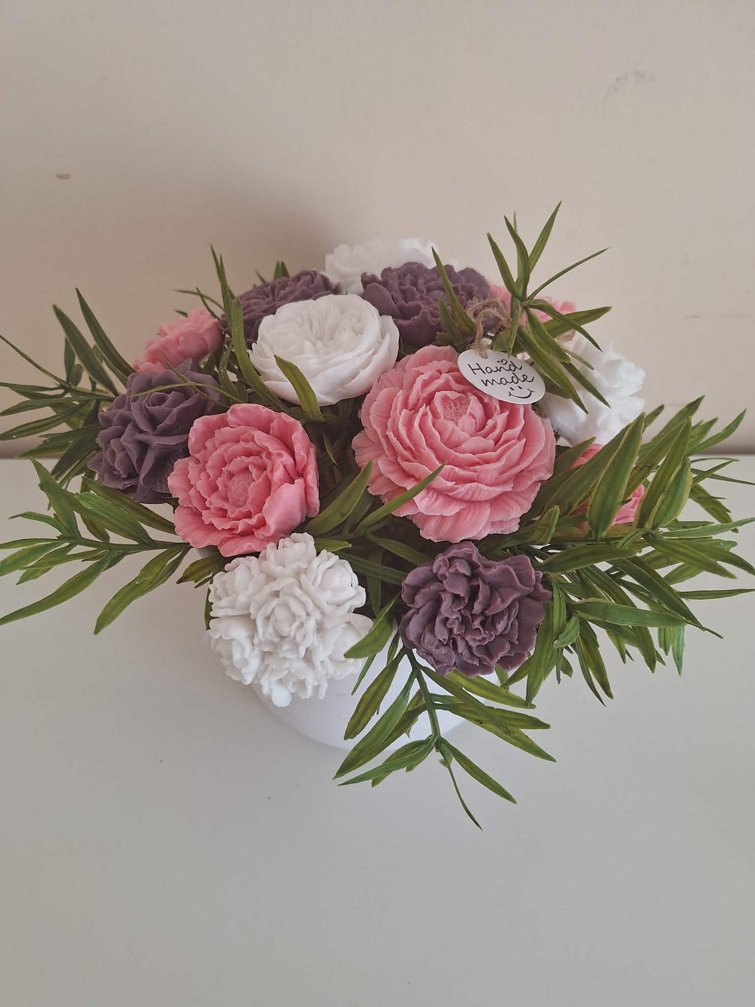 Muilo gėlių kompozicija Burbiškėse - rankų darbo dekoratyvinės gėlės iš Royal Fox Flowers