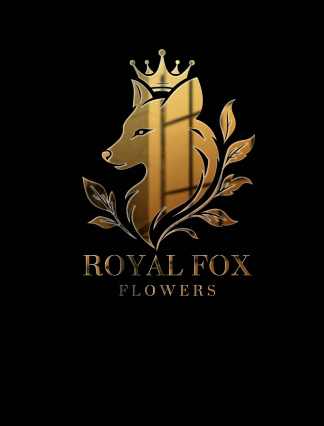 Royal Fox Flowers logotipas - gėlių parduotuvė Vilniuje